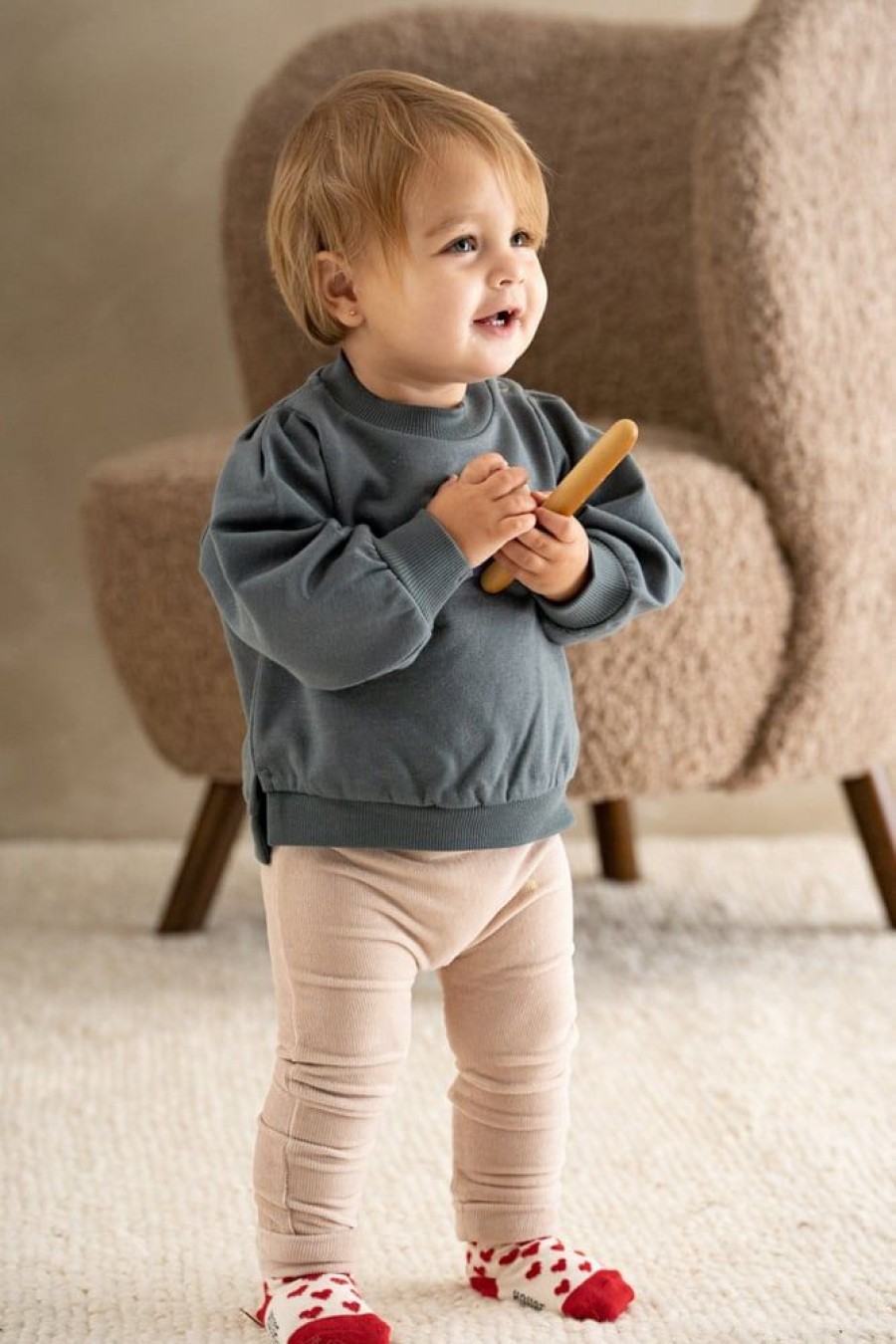 Kleding House of Jamie | Slim Fit Baby Broekje Met Ruches